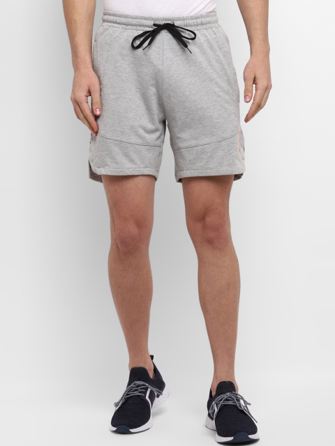 

Yuuki Men Grey Melange Mid-Rise Rapid Dry Running Sports Shorts