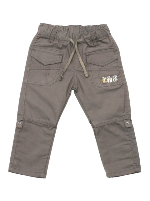 

Lil Lollipop Kids Olive Green Convertible Cotton Cargo Jeans
