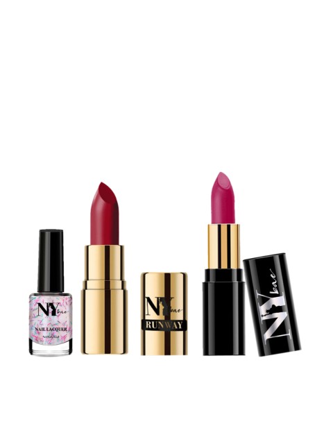 

NY Bae Set of 3 Lip and Nail Combo, Multi