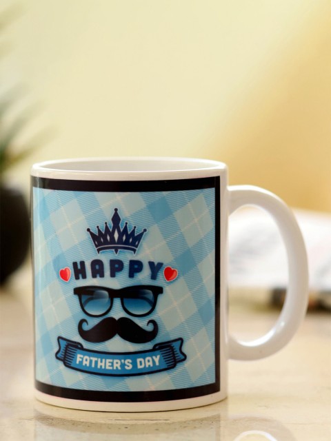 

Ferns N Petals White & Blue Printed Ceramic Glossy Mug