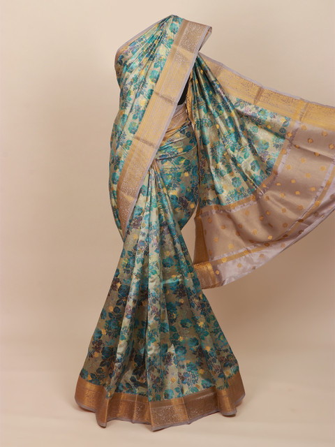 

Pothys Women Blue Duppiyon Silk Saree
