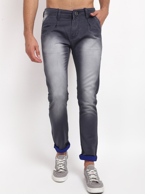 

V2 Value & Variety Men Grey Regular Fit Mid Rise Heavy Fade Jeans