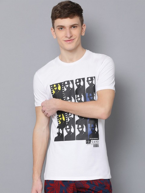 

Antony Morato Men White Printed Slim Fit T-shirt