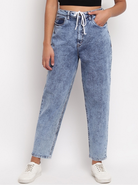 

TALES & STORIES Women Blue Heavy Fade Jeans