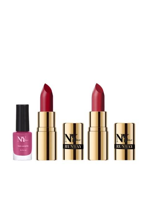 

NY Bae Set of 3 Lip and Nail Ready Combo, Multi