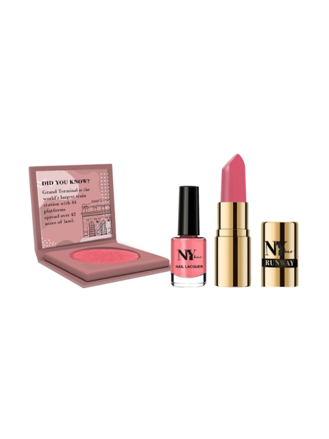 

NY Bae Set of 3 Makeup Combo - Eyeshadow, Nail Lacquer Gel, Matte Lipstick, Multi