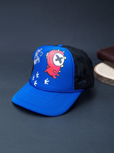 

Golden Peacock Men Blue & White Printed Baseball Cap