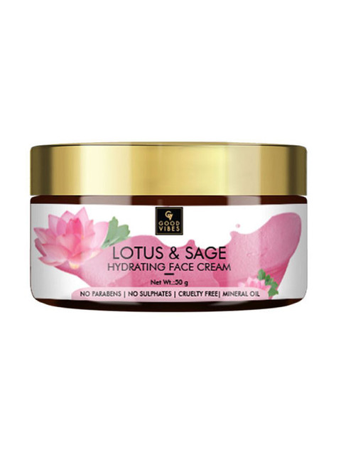 

Good Vibes Lotus & Sage Hydrating Face Cream - 50 g, Transparent