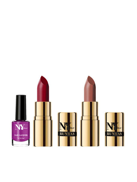 

NY Bae Multicoloured Lip and Nail Ready Combo, Multi
