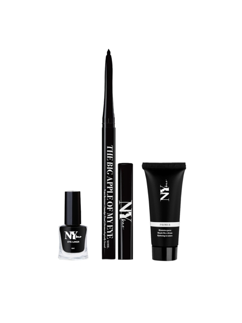 

NY Bae Basic Makeup Kit - Makeup Primer, Black Liquid Eyeliner, Black Kajal, Multi