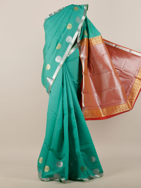 

Pothys Sea Green Woven Design Art Silk Saree