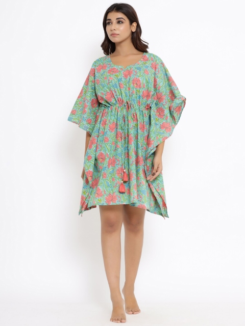 

ANAISA Women Blue Printed Sleepshirt