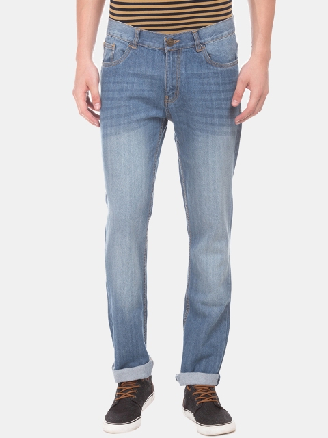 

Newport Men Blue Slim Fit Low-Rise Heavy Faded Jeans