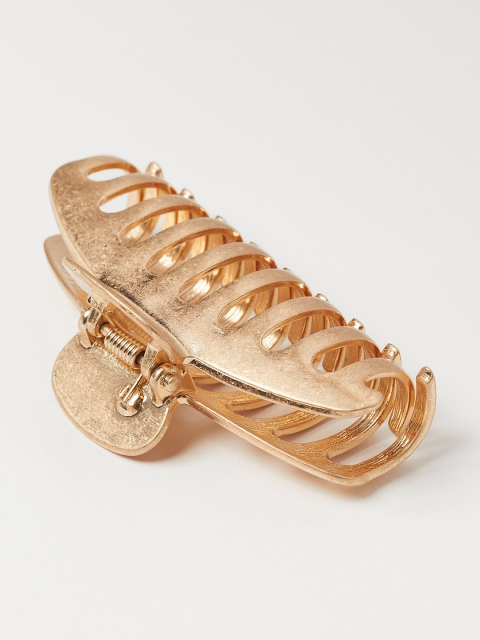 

H&M Women Golden Metal Hair Claw, Gold