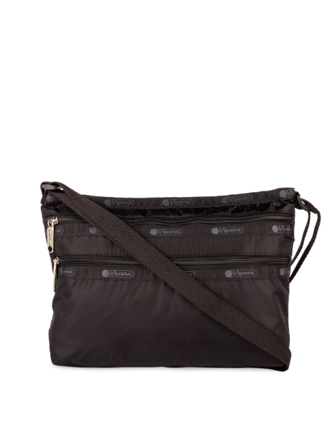 

LeSportsac Black PU Structured Sling Bag