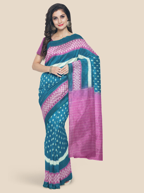 

Kalamandir Women Blue Printed Saree