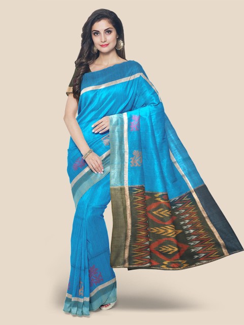 

Kalamandir Blue & Black Printed Saree