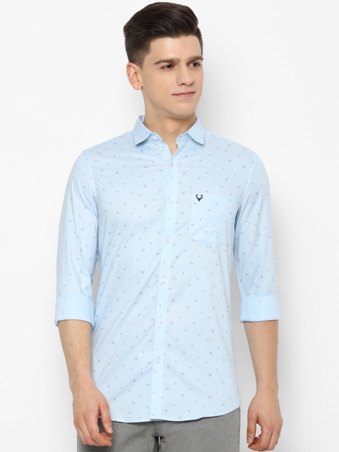 

Allen Solly Men Blue Slim Fit Printed Casual Shirt
