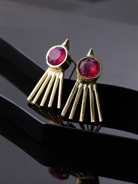 

DIVA WALK Gold Contemporary Drop Earrings