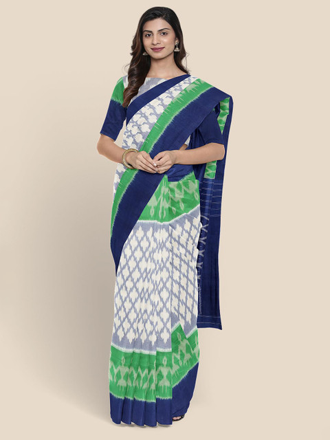 

Kalamandir Women Cream Printed Saree