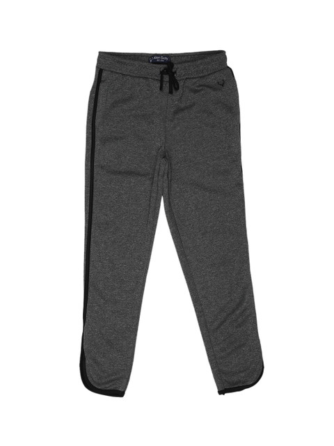 

Allen Solly Junior Girls Grey & Black Textured Straight-Fit Track Pants