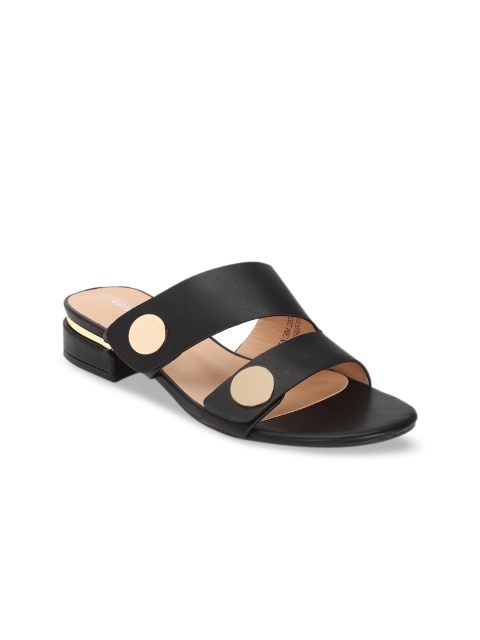 

Allen Solly Woman Women Black Solid Mules
