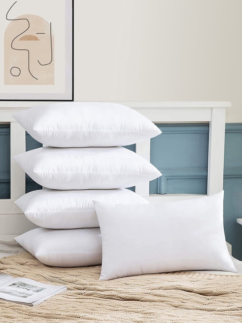 

Story@home Set Of 5 White Solid Cotton Sleep Pillows