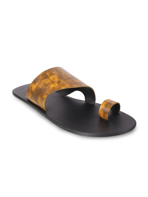 

Mochi Men Tan & Black Comfort Sandals