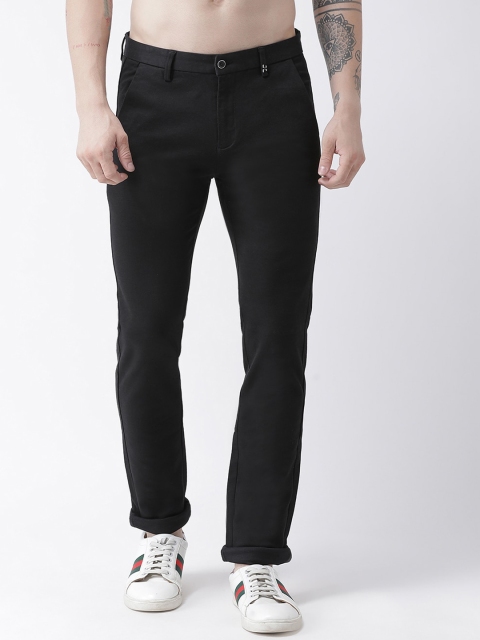 

Rex Straut Jeans Men Black Regular Fit Cargos Trousers