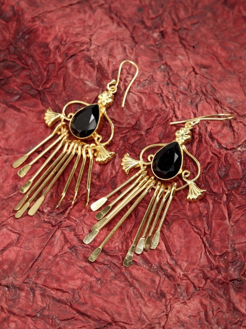 

DIVA WALK Gold Contemporary Drop Earrings