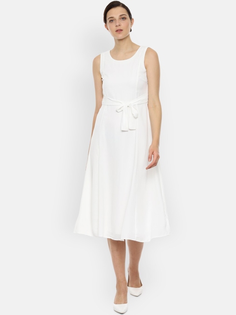 

Van Heusen Woman White Midi Dress