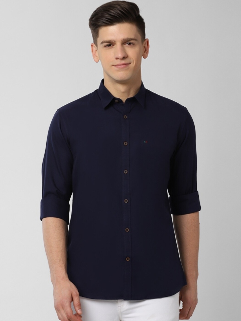 

Peter England Casuals Men Navy Blue Slim Fit Casual Shirt