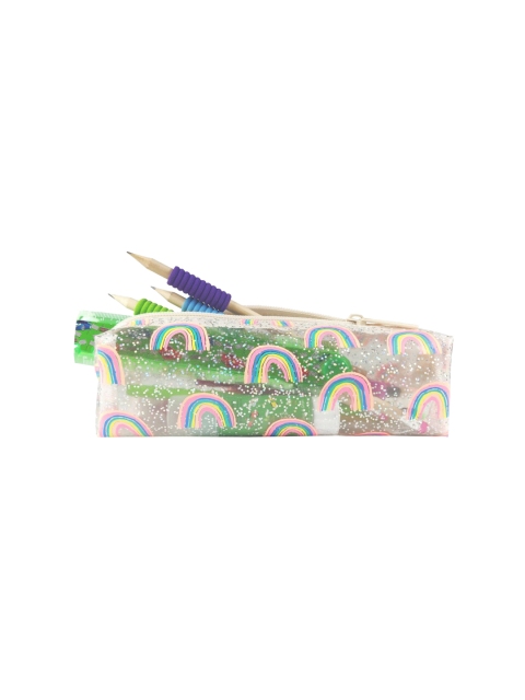 

SCOOBIES Silver Rainbows N Glitter Pencil Case