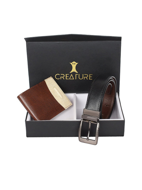 

Creature Men Black & Pink Textured Accessory Gift Set