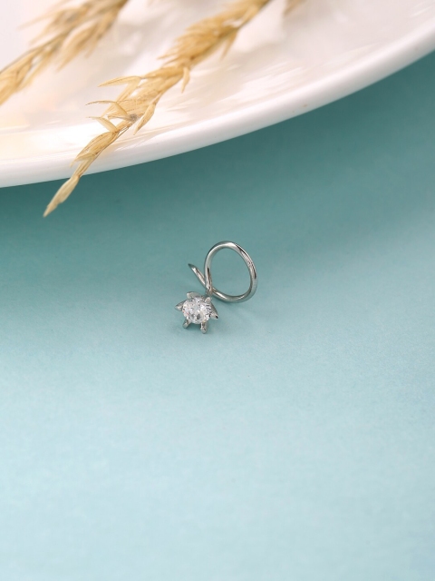 

ADORN by Nikita Ladiwala 92.5 Sterling Silver Stone Studded Nosepin