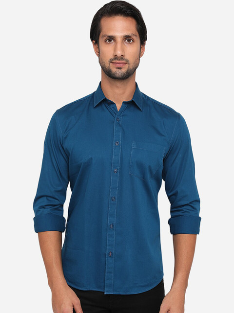 

JADE BLUE Men Blue Slim Fit Casual Shirt
