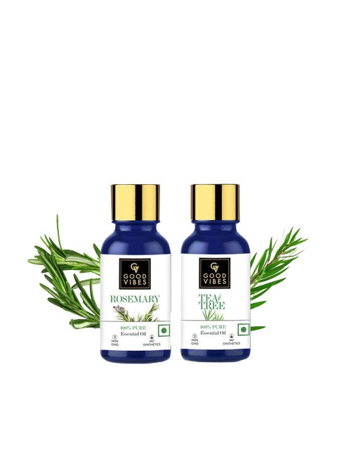 

Good Vibes Essential Oils Combo Kit - Tea Tree 10ml, Rosemary 10ml, White
