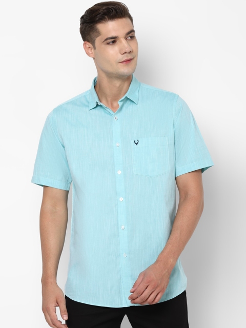 

Allen Solly Men Blue Slim Fit Cotton Casual Shirt