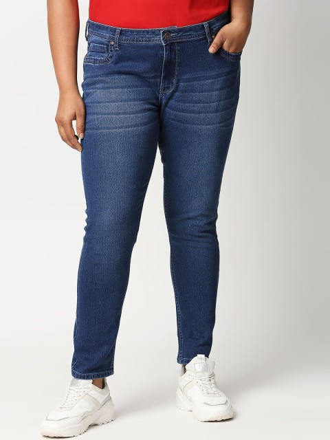 

X Claim Women Blue Slim Fit Light Fade Jeans