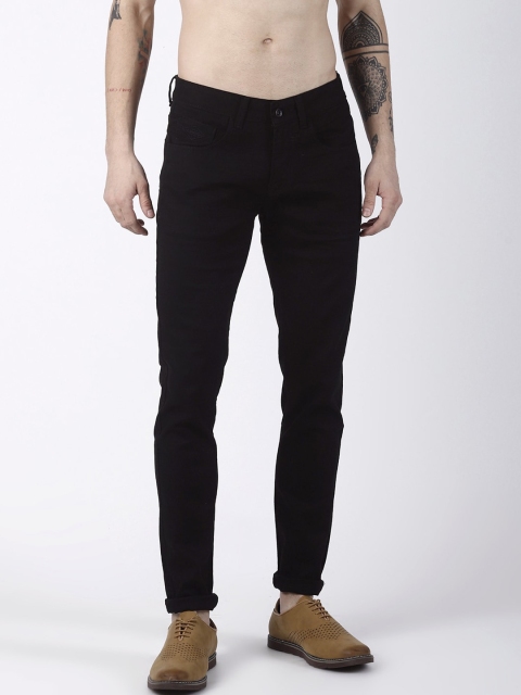 

Rex Straut Jeans Men Black Cotton Slim Fit Jeans