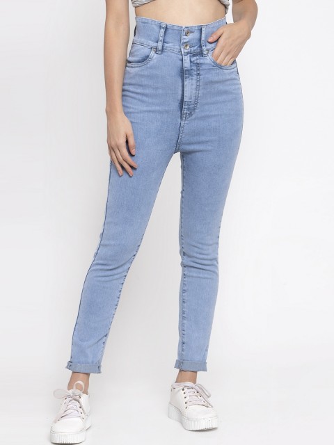 

Global Republic Women Blue Slim Fit High-Rise Jeans