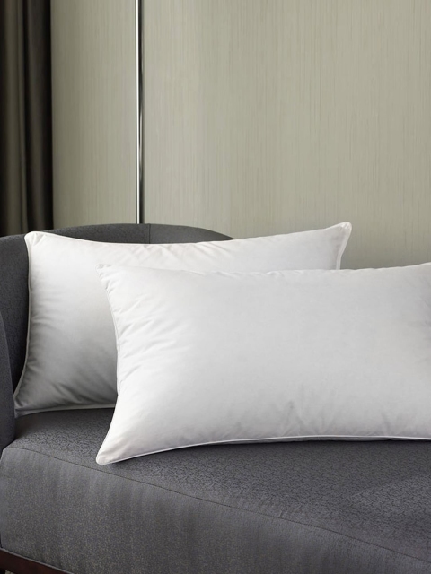 

Story@home Set Of 2 White Solid Microfibre Pillow