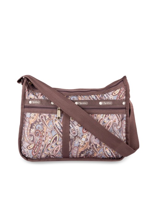 

LeSportsac Brown Printed PU Structured Shoulder Bag