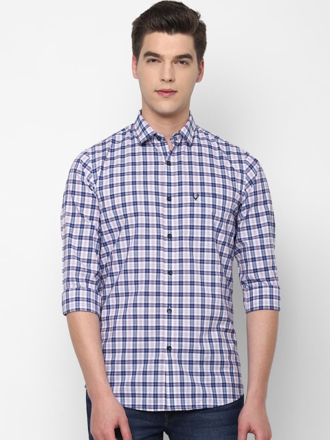 

Allen Solly Men Blue Slim Fit Checked Casual Shirt