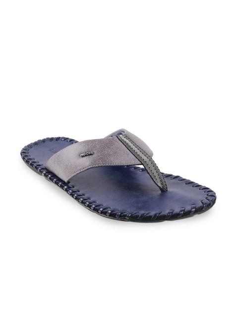 

Mochi Men Grey & Blue Comfort Sandals