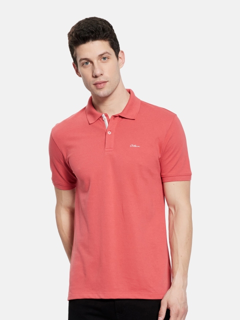 

Octave Men Coral Polo Collar T-shirt