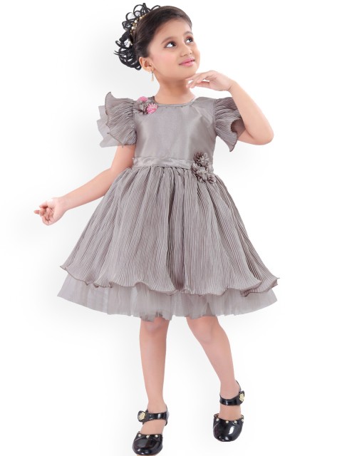 

Wish Karo Grey Satin Dress