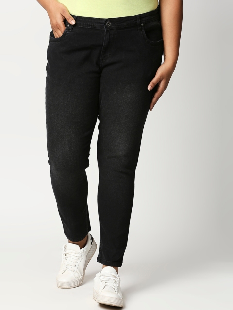 

X Claim Women Black Slim Fit Light Fade Jeans