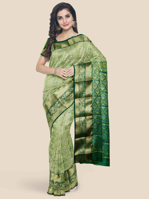 

Kalamandir Women Off White Woven Design