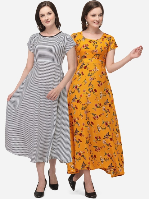 

SAADHVI Multi Floral Crepe Maxi Dress